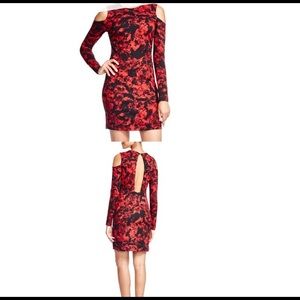 Parker Cold Shoulder Dress flower pattern